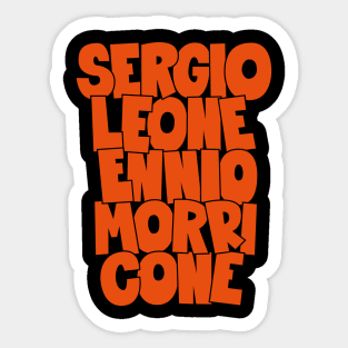 Sergio Leone and Enio Morricone - Cinema Masters Sticker